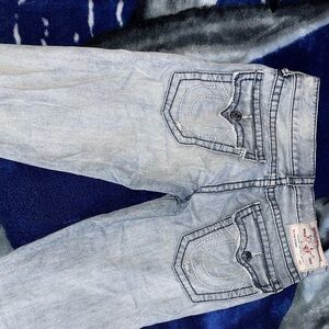 Light Blue Ripped True Religion Jeans